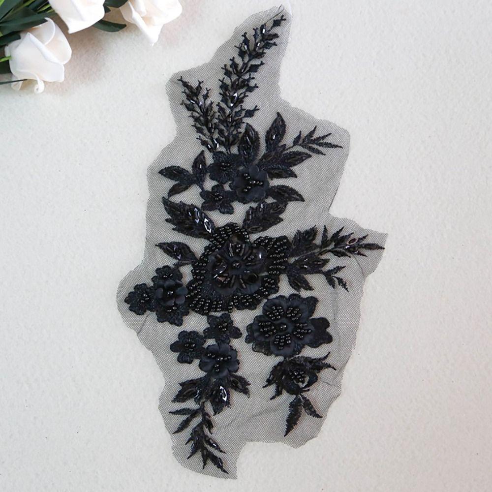 Sequin Embroidery Embroidered Floral Patches DIY Sequins Patches Stage Costumes