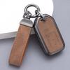 YO&YOYE Compatible with Honda Key Fob Cover with Keychain Leather Key Case Protector for Honda Accord Civic CRV Pilot HRV Odyssey Ridgeline Passport