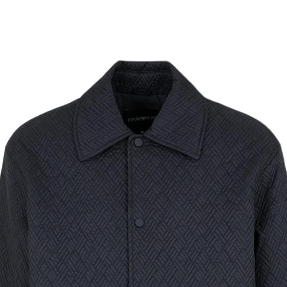 EMPORIO ARMANI FW24 Puffer Jacket Men's Marine Blue 6D1B69-1NVBZ-0920