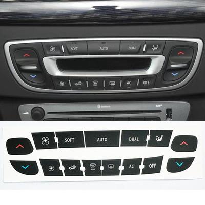 Наклейка для ремонта кнопок панели управления кондиционером для Renault Megane/ Master/ Scenic Radio Audio Button Repair Decals Sticker
