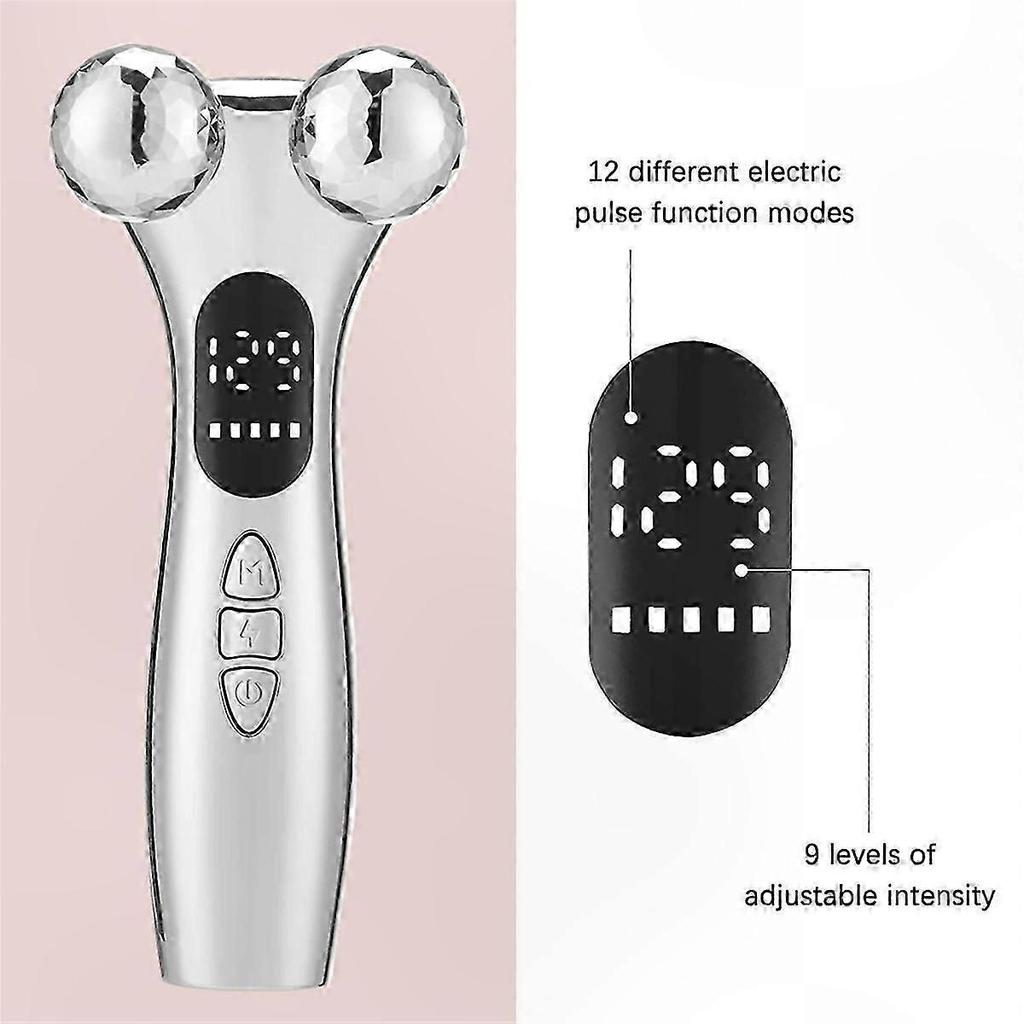 Micro-Current Facial Roller for Skin Tightening and Lifting Massage Beauty Tool