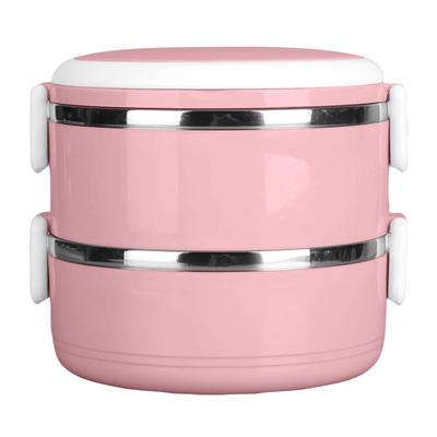 Термальный ланч-бокс Bento Box Портативный изолированный контейнер для ланча Штабелируемый герметичный пищевой контейнер из нержавеющей стали для улицы