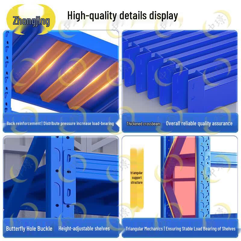 Zhongjing Blue Light-Duty Multi-Layer Storage Shelf