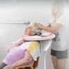 Inflatable Shampoo Trays with Tube Inflator Pump Mobile Hair Washing Basin No Spills Wash Hair In