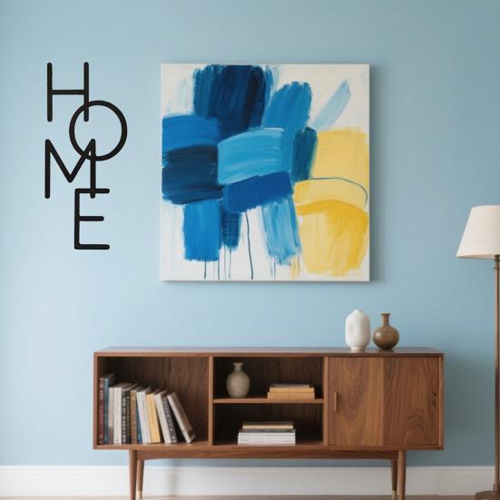 Wooden HOME Wall Decoration Farmhouse Rustic Hollow Letter Wall Art Home Bedroom Living Room Kitchen Wall Decorative Sign