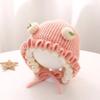 Thick Infant Winter Hat Warm Girls Knitted Hat Fashion Baby Hooded Hat