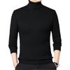 Winter Autumn Men's Formal Clohtes Striped Knit Knitwear Turtleneck Sweater For Men Tops Blouse Undershirts Work