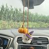 Хэллоуин Вязаная крючком Тыква и Привидение Подвеска для машины Ручная работа Мини Вязаная Тыква Привидение Подвесное украшение для зеркала заднего вида автомобиля Аксессуары для интерьера