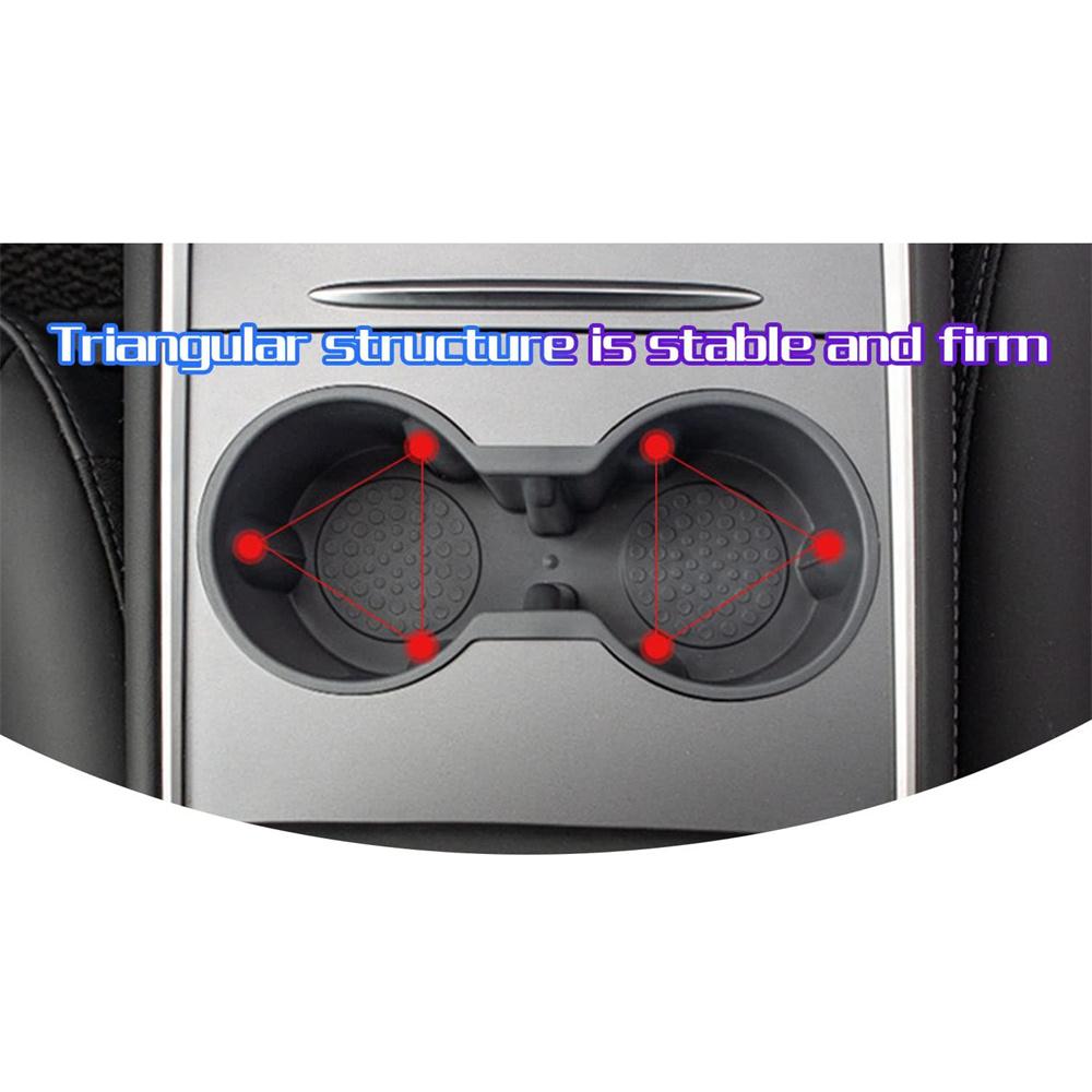 Cup Holder Insert Fit For Tesla Model 3 Y 2017-2024 Accessories