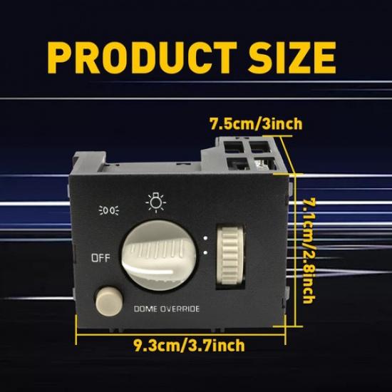 Headlight Switch For 1995-1999 Chevy TRUCK SUV C1500 C2500 C3500 K1500 93443101