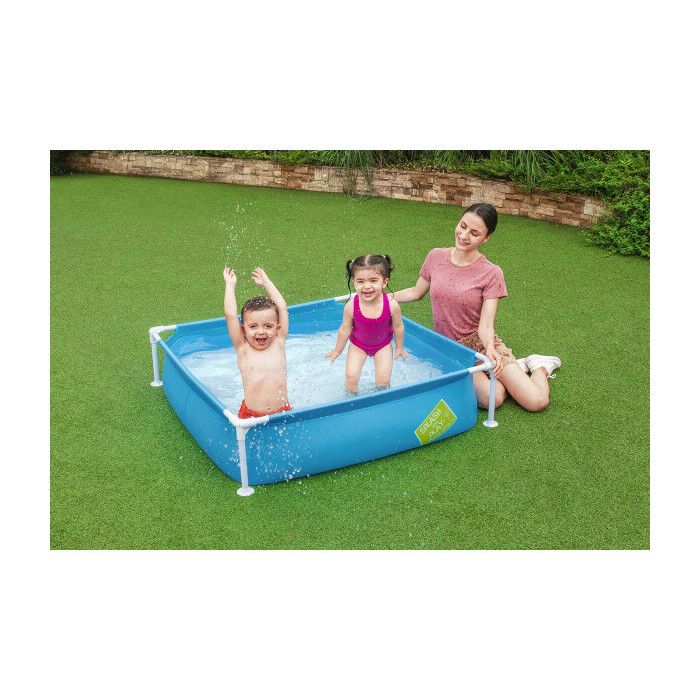 Bestway Piscine Rigide Enfant 122x122x30,5 cm +2 Ans Jardin 56217