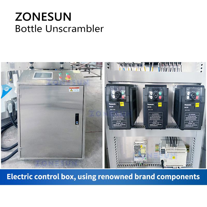 ZONESUN Automatic High Speed Bottle Unscrambling Equipment Unscrambler Sorting Machine for Automatic Production LineZS-LPE2000
