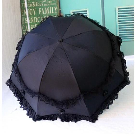 Солнцезащитный кружевной зонтик от дождя, женский солнцезащитный крем, корейский тройной складной зонт, УФ-прозрачный ветрозащитный зонт принцессы, украшение, омбрелло, подарок