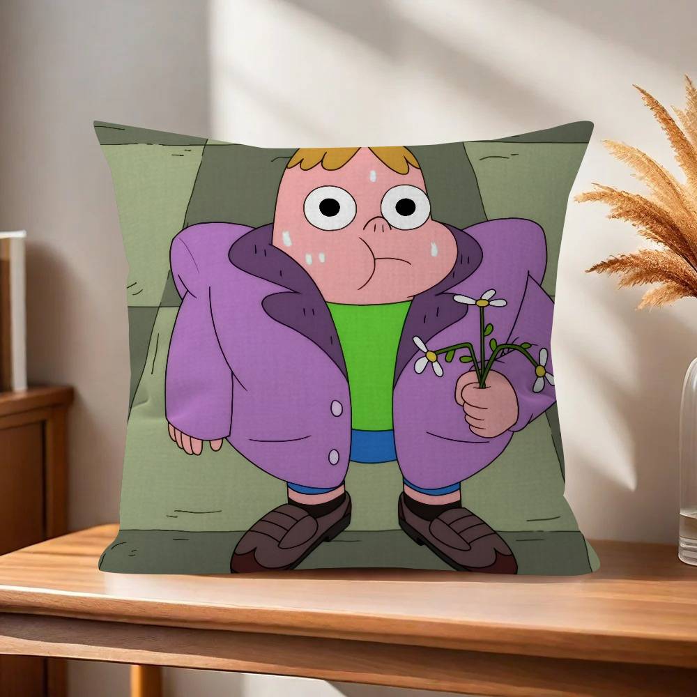 Cartoon CClarence fun Cushion Cover Pillow Cover Decor Pillowcase Printed Cushion Case for Couch