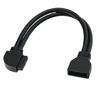 Высокоскоростной внутренний кабель USB3.0 19Pin 20Pin угловой разъем экранированный гибкий ПВХ для настольных материнских плат