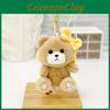Adorable Plush Bear And Bunny Keychain Pendant Soft And Cuddly Backpack Accessory Gift