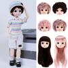 Europe Ancient Doll 1/6BJD Doll Head 7 Styles Black Hair New DIY Head Wear  DIY Doll Head