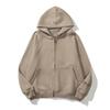 Essentials Streetwear Hooded Zip-Up Sweatshirt Men Women Cotton Blend Lightweight Casual Pullover