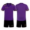 Kelme Junior Soccer Training Wear, Quick-Drying, Breathable, Short Sleeve and Shorts Set (Purple, 150cm)