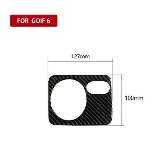 Carbon Fiber Interior Front Headlight Switch Cover For VW Golf 6 MK6 GTI 2008-12