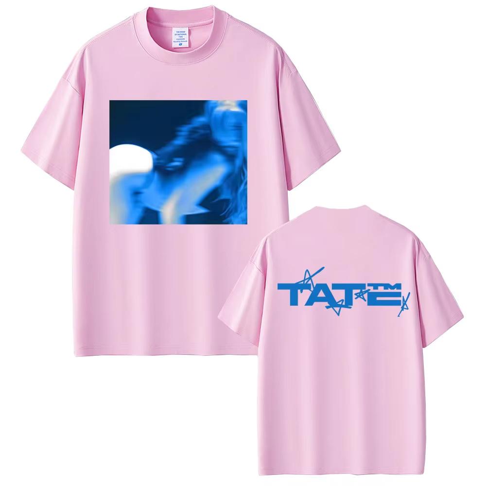Тейт МакРей ТиТ за Тат Альбом 2025 Футболка Мужская Женская Мода Поп-музыка Футболка Унисекс Повседневная Хлопковая Винтажная Футболка с Коротким Рукавом