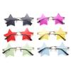 Pentagram Eyewear for Women & Men Star Shape Sun Glasses Rimless Sunglasses Party Glasses