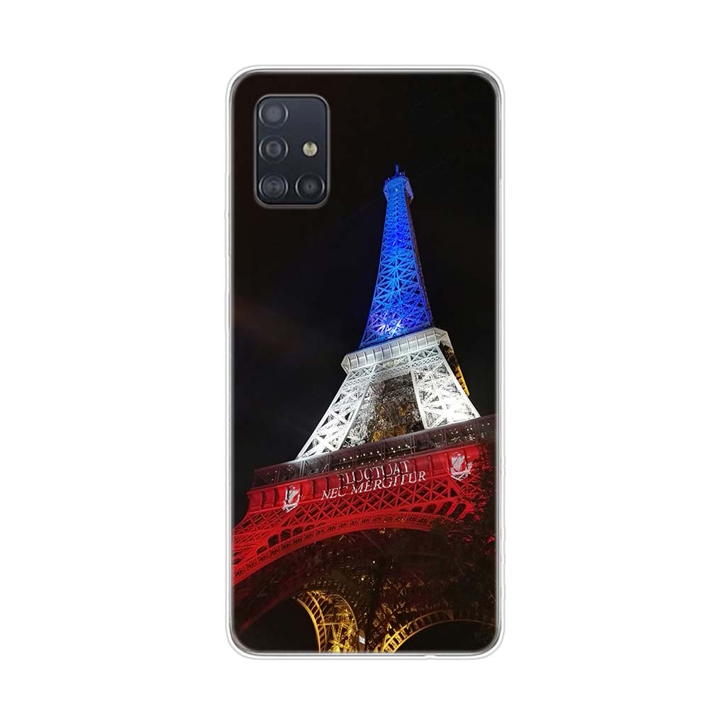 Мягкий чехол для телефона с изображением Парижской Эйфелевой башни для Samsung Galaxy A01 A11 A12 A22 A21S A31 A41 A42 A51 A71 A32 A52 A72 A02S