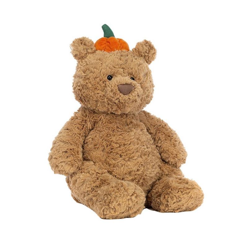 Jellycat Серия 'Медведь Барсело' Наряд Тыква Милая Кукла Плюшевая Кукла Высотой 36 см