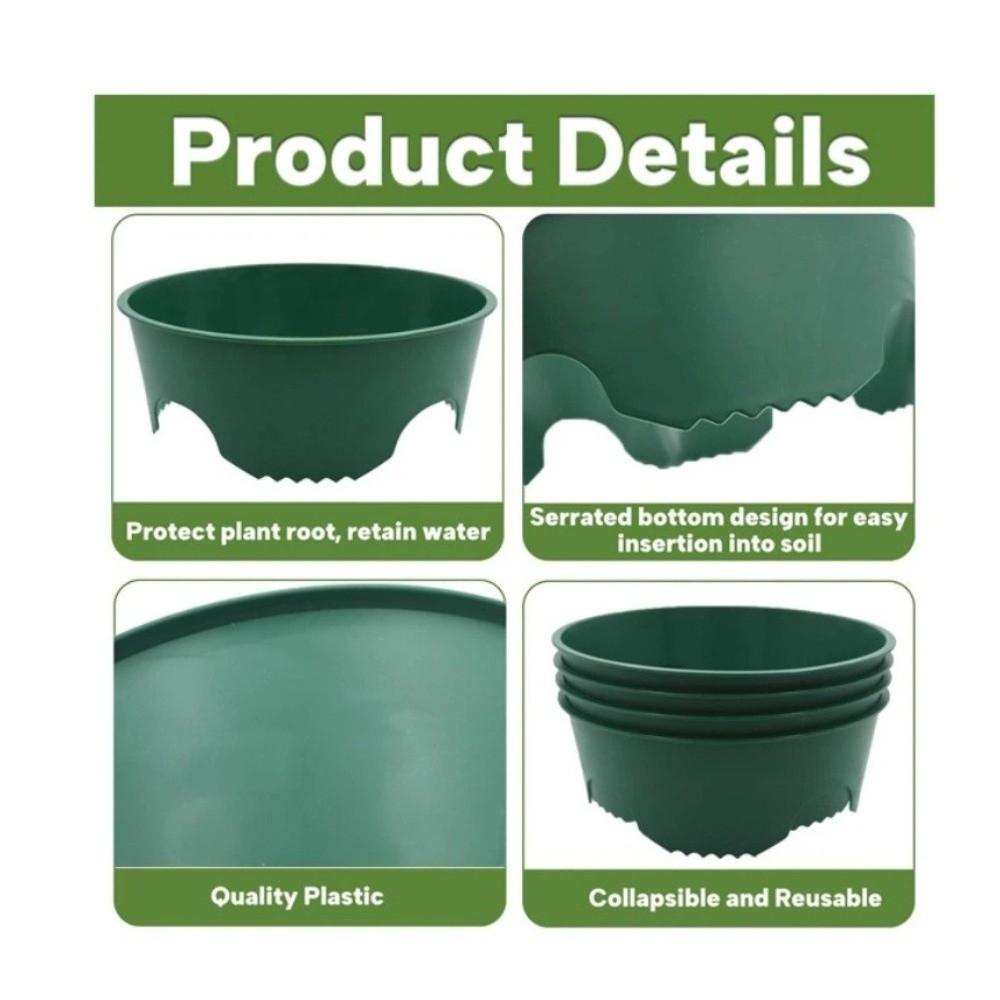 Prevents Soil Erosion Flowers Edging Protector Deep Watering Plant Support Rings Garden