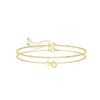 Initial Heart Bracelet Heart Letter  Bracelet Personalized Monogram Bracelet 1 Pc