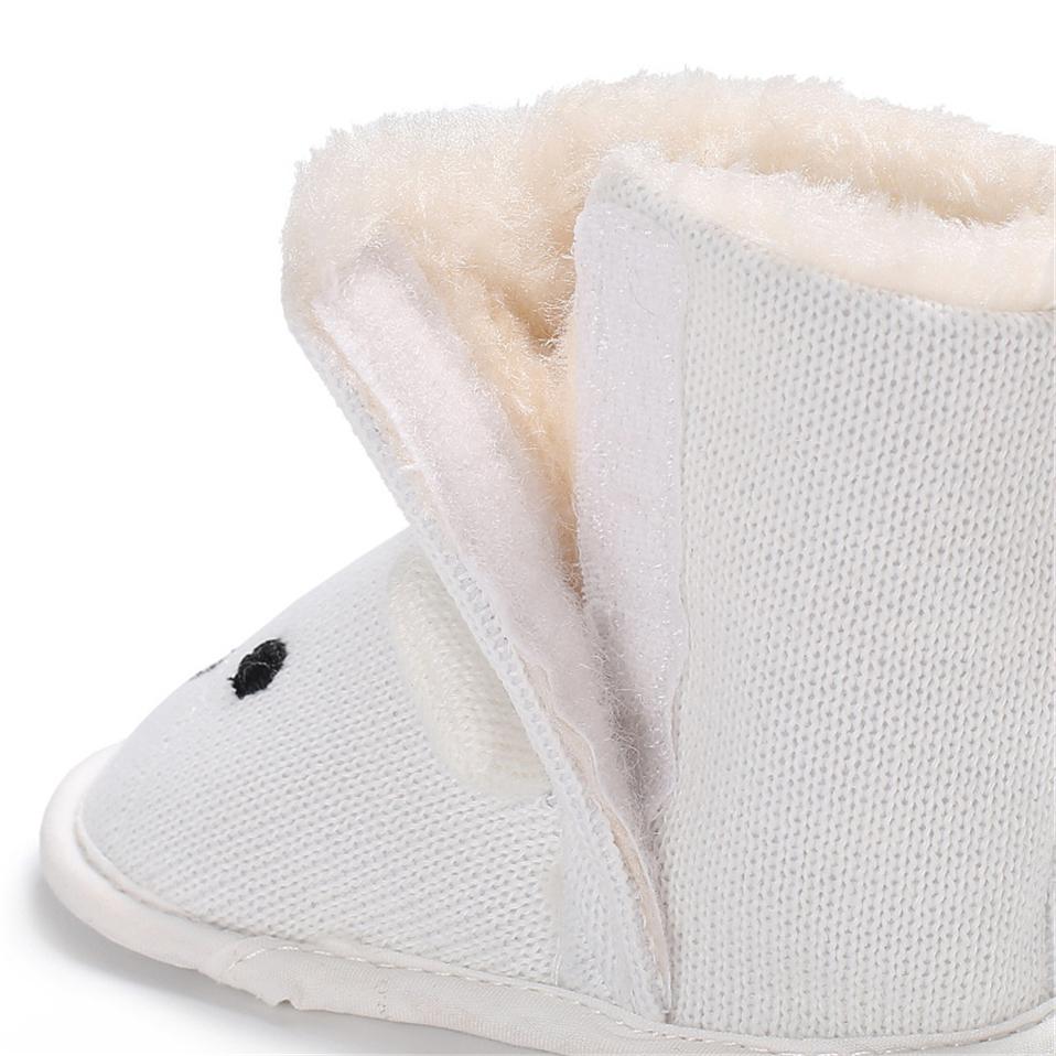 Детские зимние сапоги для новорожденных, милая обувь с мультяшным медведем для девочек и мальчиков, первые ходоки, супер-теплые ботинки для снежных полей, ботинки