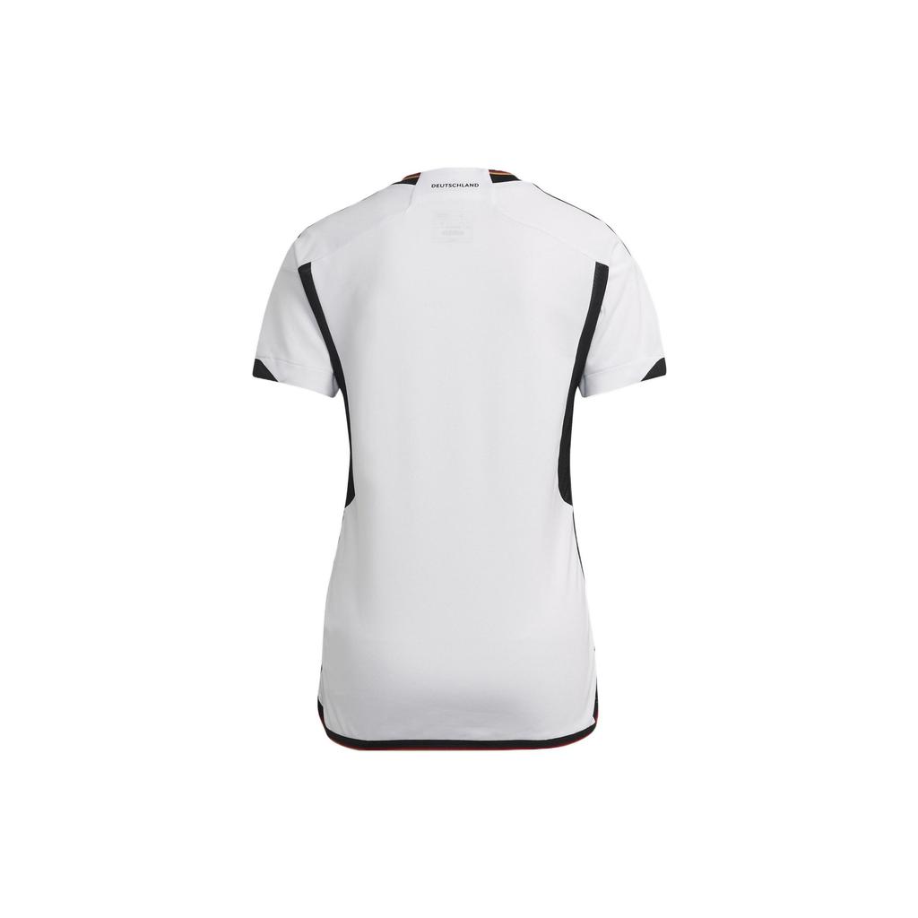 Adidas Футболка с контрастным трехполосным логотипом и круглым вырезом, футболка с коротким рукавом, женские топы, белые HF1474