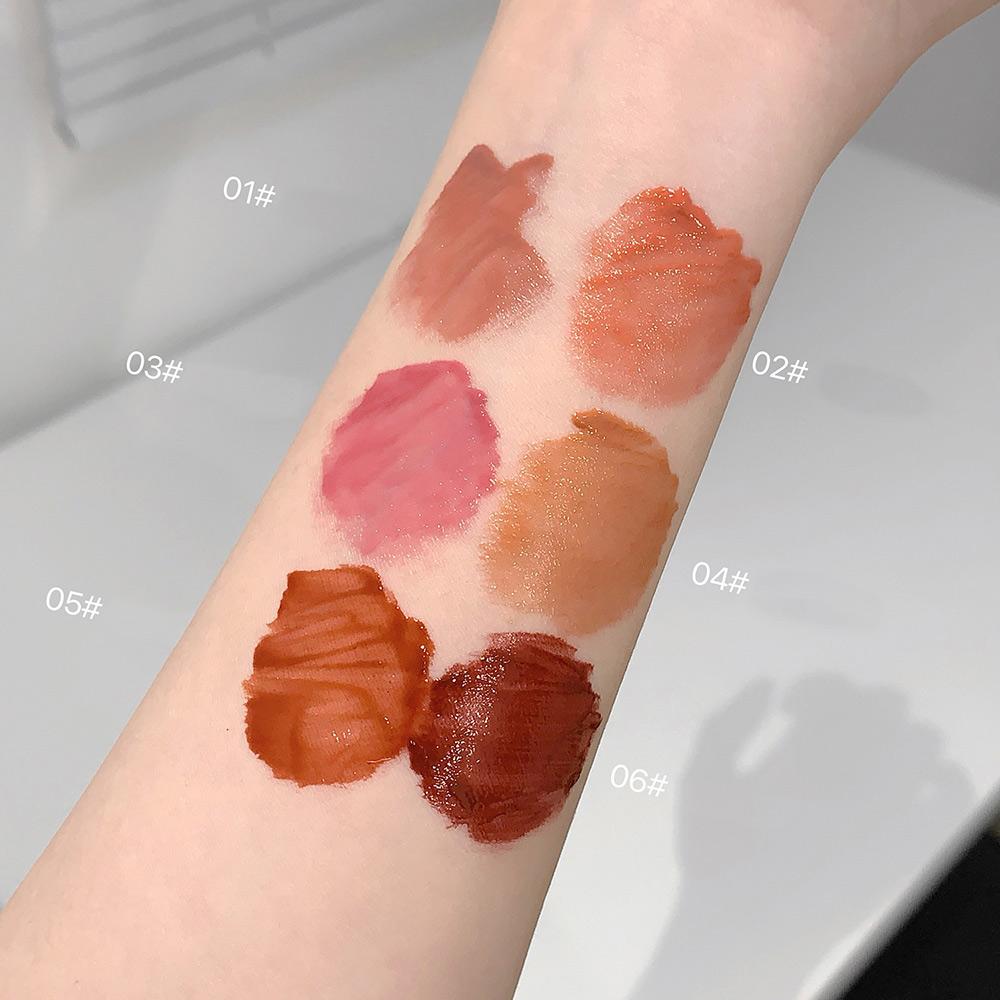 SHAQINUO Sweet Rouge Гидролюминесцентная помада для губ с эффектом ледяного полупрозрачного зеркала, увлажняющая высококачественная помада для губ с медовым эффектом и отбеливающим эффектом