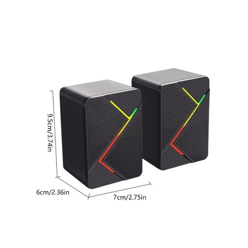 Мини-динамик с питанием от USB и динамической светодиодной подсветкой для настольных игр и мультимедиа