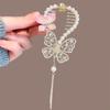 Butterfly Bell Orchid Hair Claw Clip Swan Tassel Pill Head Ponytail Buckle Pearl Hairpin Girl Barrette Hairclip Hair Accessories