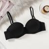 Seamless Push Up Bra for Women Underwire Steel Ring Round Cup Quality Girls Basic Bra Skin-friendly Sexy Bralette Bras