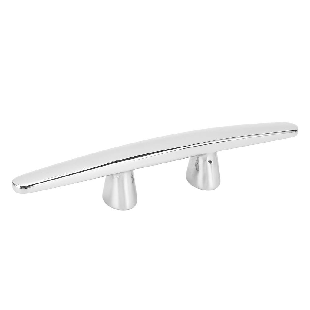 8in Boat Tie Down Cleat 316 Stainless Steel High Polished Dock Cleat 6mm Threaded for Yacht Ship Speed Boat