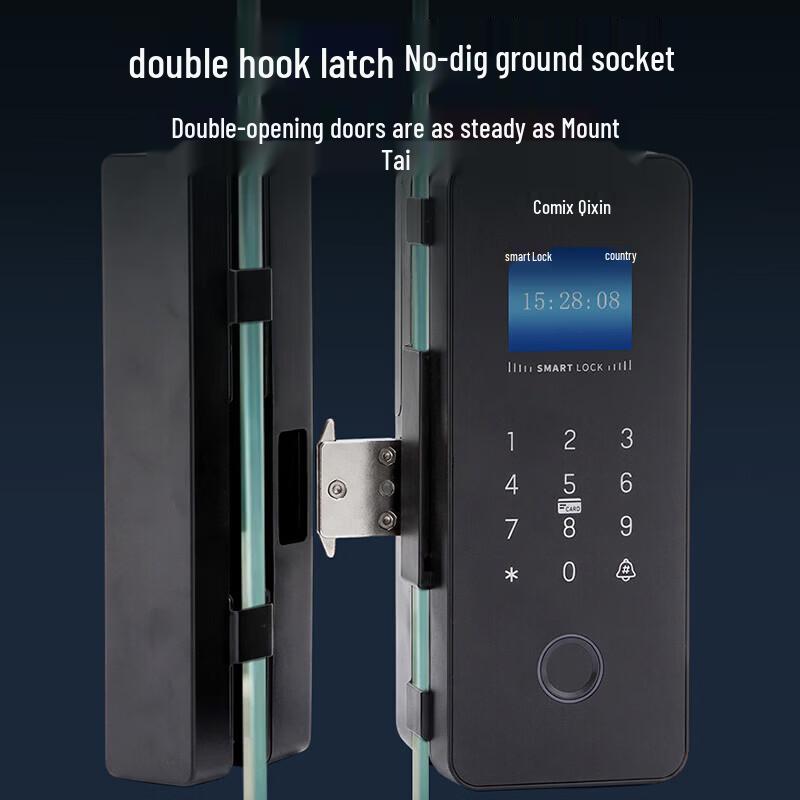 Comix Smart Glass Door Fingerprint Lock CN plug (adapter included)