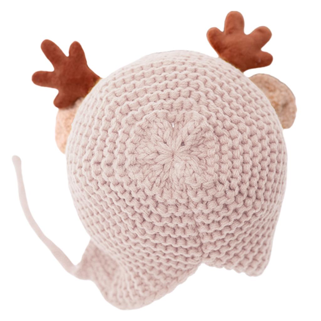 Рождественская шапка с рогами для детей, утолщенный плюшевый головной убор, белая пушистая подкладка для рождественских вечеринок, аксессуары для косплея