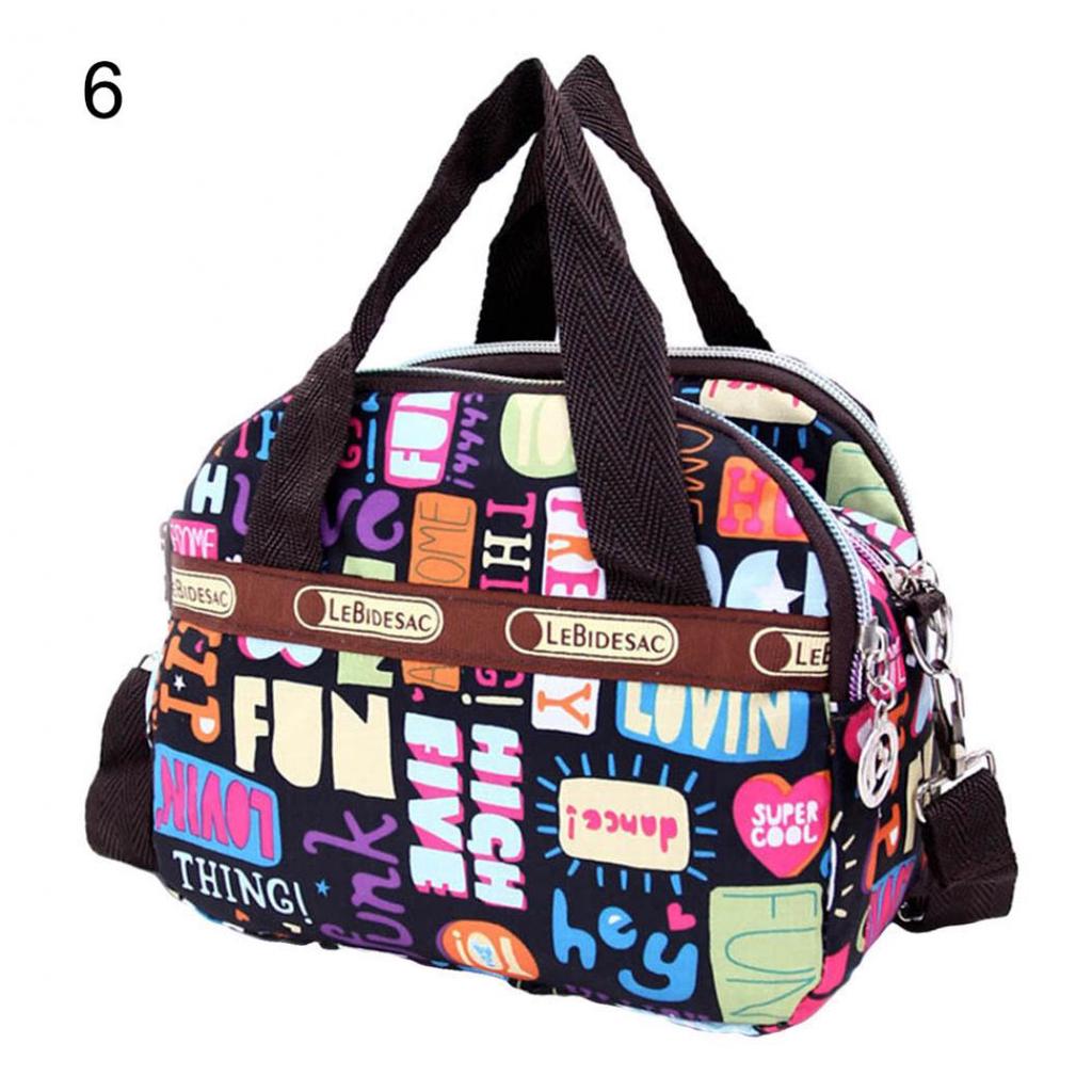 Женская нейлоновая сумочка с различными принтами