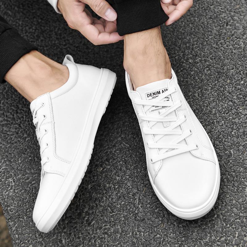 Мужские повседневные кроссовки на шнуровке, модные и удобные кроссовки. Повседневная мужская обувь из натуральной кожи.