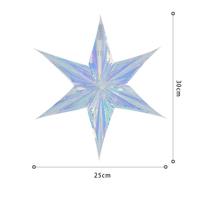 Подвеска в виде цветной неоновой звезды для торжеств