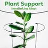 Колья для поддержки растений, 8 шт., зеленая опорная рамка с бантиком, клетка для сада, полукруглая