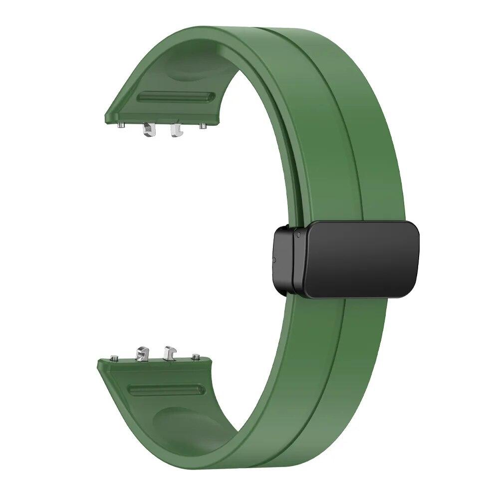 Новый силиконовый ремешок для Samsung Galaxy Fit3 с магнитной пряжкой, спортивный браслет