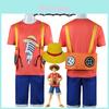 Костюм Косплей Луффи из Фильма Красный One Piece для Детей и Взрослых