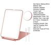 1 Set Makeup Mirror Stepless Dimming 10X Magnification Tricolor Light USB Charging Automatic Power Off Foldable Vanity Mirror Dormitory Supply