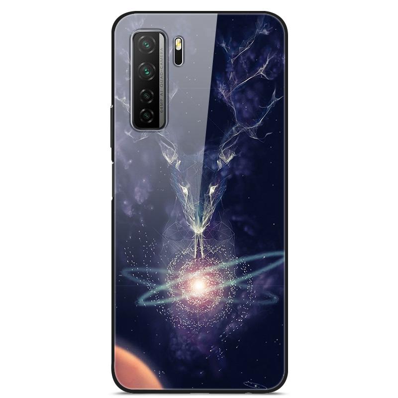 Закаленное Стекло Чехол Для Honor 30s Чехол Стеклянная Задняя Крышка Для Honor 30s Чехол для Телефона Honor30s 30 s Funda Для Huawei Nova 7 SE Чехол
