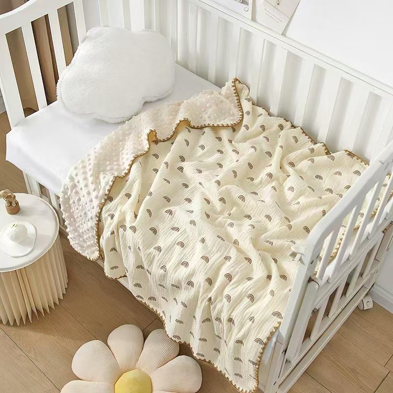 Cartoon Pattern Pure Cotton Baby Blanket & Bath Towel