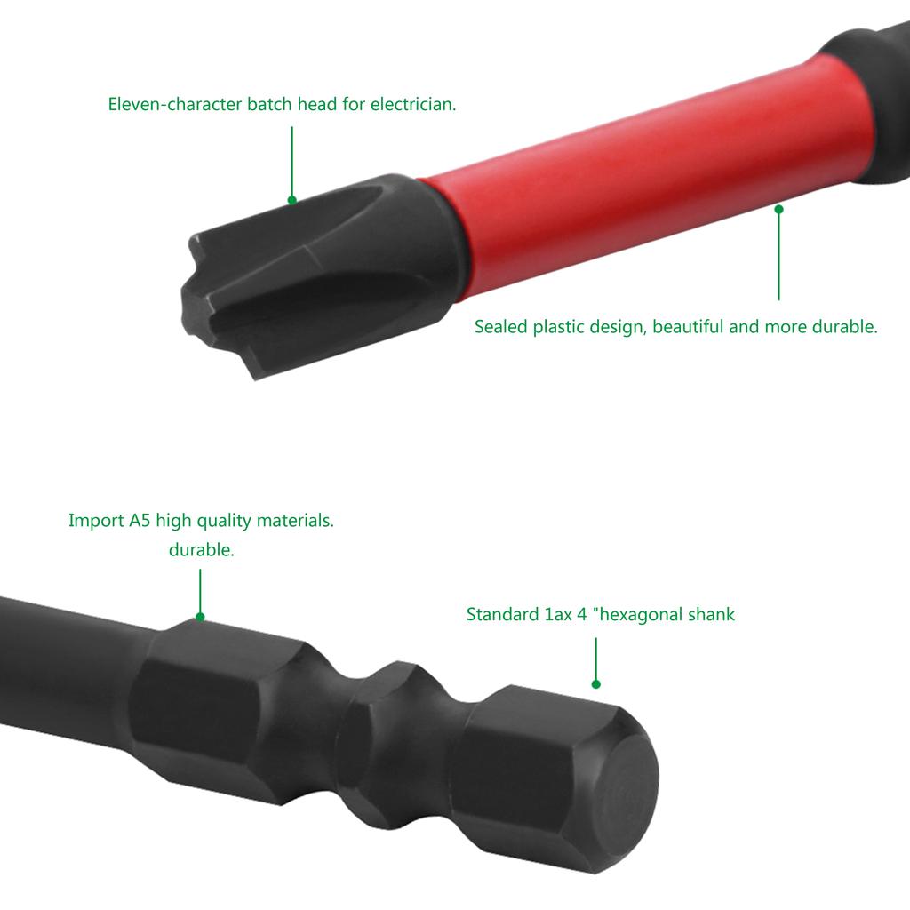 Магнитная специальная крестовая отвертка с шлицем, набор бит, гайковерты FPH2 для розеток, выключателей, электроинструментов электрика
