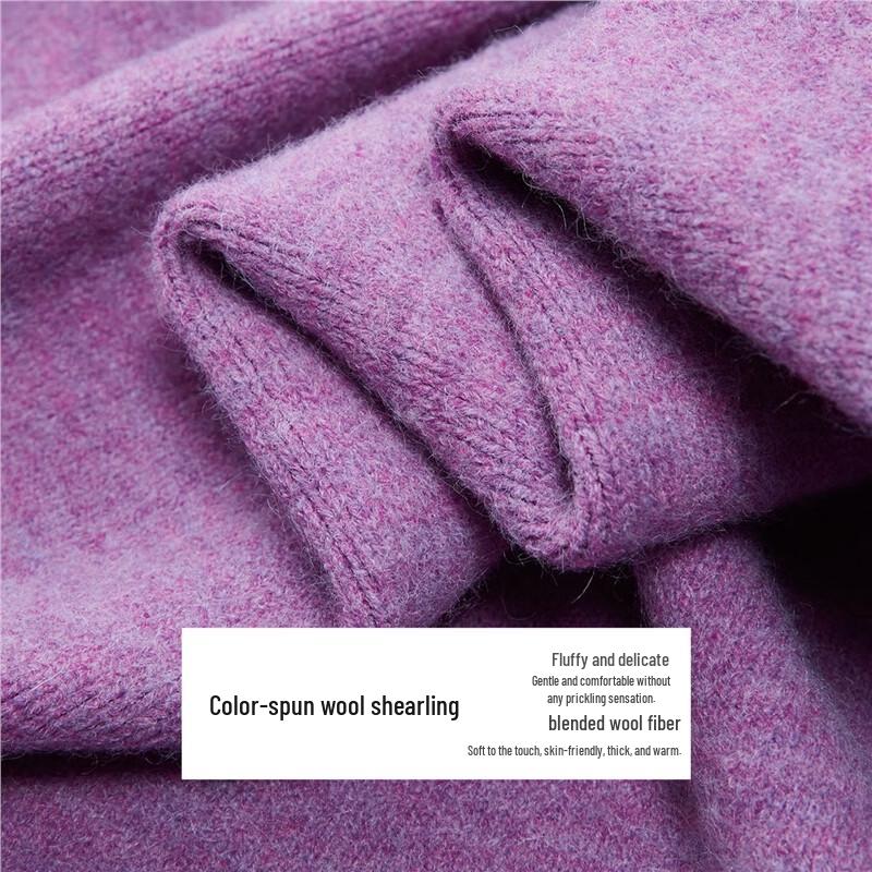 Giordano Women's Blended Chunky Knit V-Neck Cardigan